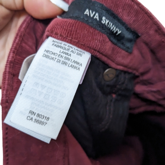 Lucky Brand Women's Ava Skinny Corduroy Pants 29 🍷✨ - Picture 6 of 16
